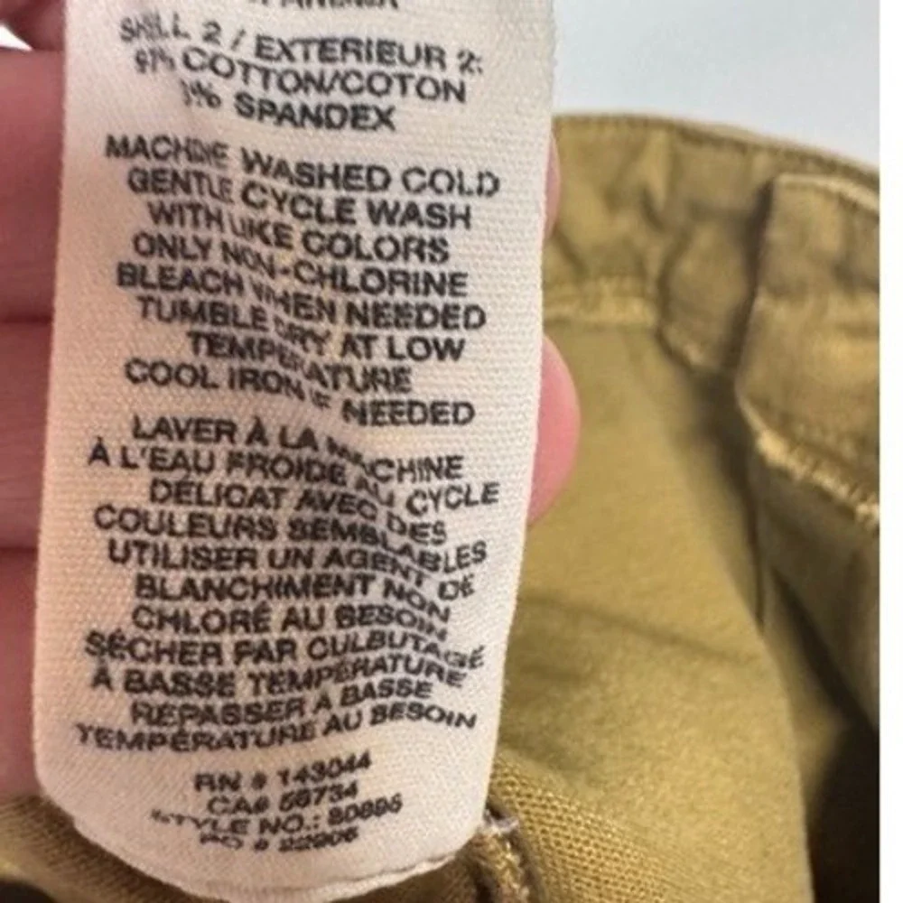 Avec Les Filles Anthropologie Womens Tan Patchwork Cropped Cargo Pants XS Boho